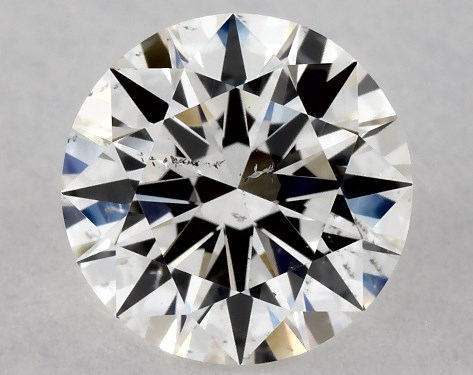 GIA 0.80 Carat H-SI1 Excellent Cut Round Diamond