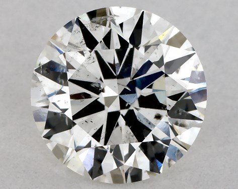 GIA 1.00 Carat H-SI2 Excellent Cut Round Diamond