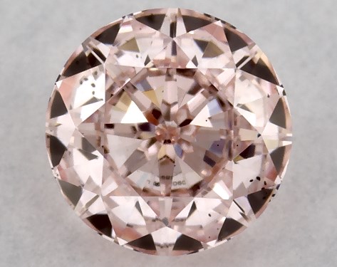 IGI 0.53 Carat Fancy Pink-SI1 Round Cut Lab-Grown Diamond