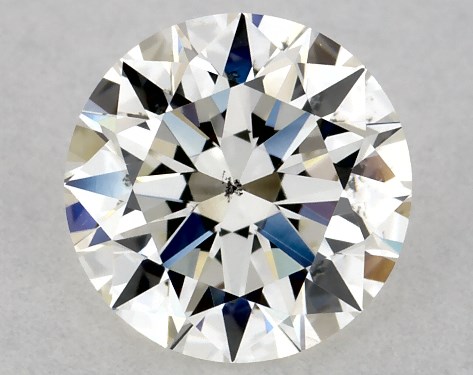 GIA 0.80 Carat H-SI1 Excellent Cut Round Diamond