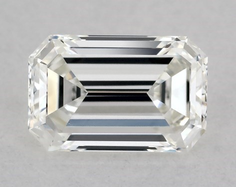 GIA 0.34 Carat H-VS1 Good Cut Emerald Diamond