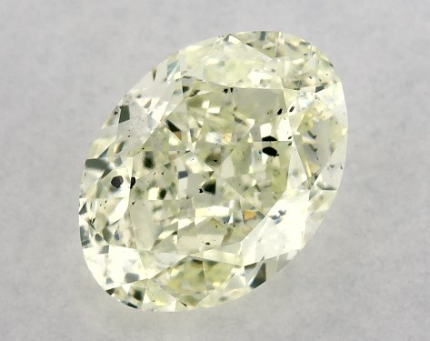 GIA 1.51 Carat Fancy Yellow Green-SI2 Oval Cut Diamond