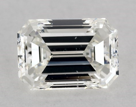 GIA 0.40 Carat G-SI1 Good Cut Emerald Natural Diamond