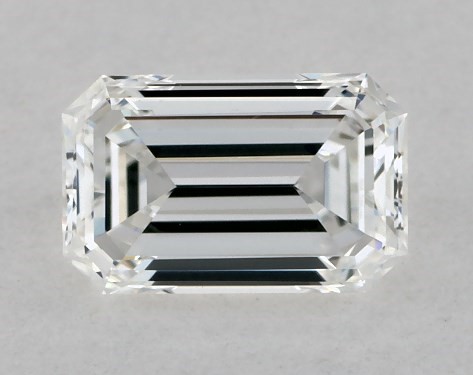 GIA 0.37 Carat F-VS1 Good Cut Emerald Natural Diamond