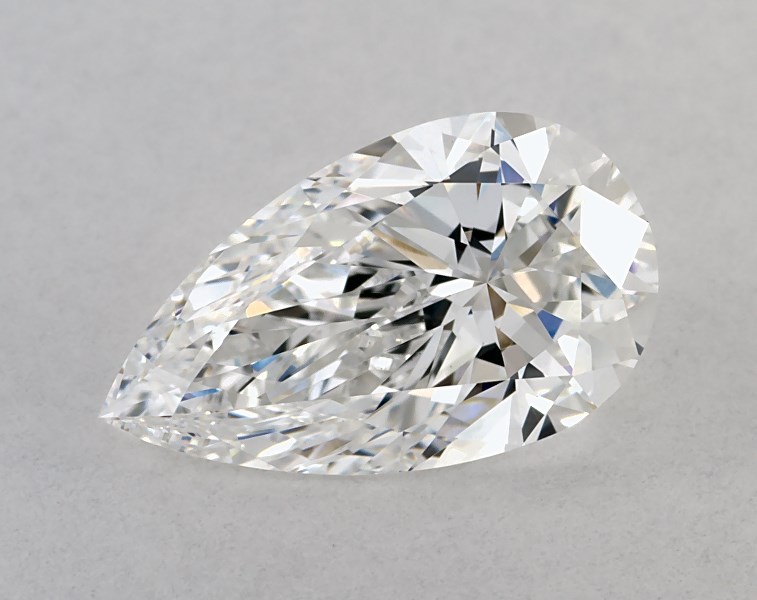 1.62 carat pear diamond, E VVS2