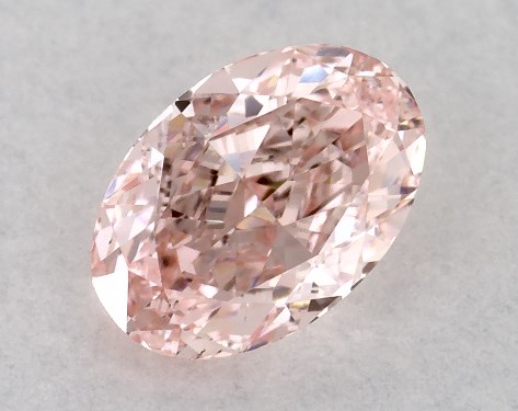 IGI 0.44 Carat Fancy Vivid Pink-VS1 Oval Cut Lab-Grown Diamond