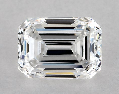 GIA 1.00 Carat D-VS2 Very Good Cut Emerald Diamond