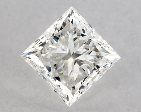 GIA 1.00 Carat G-VVS2 Very Good Cut Princess Diamond