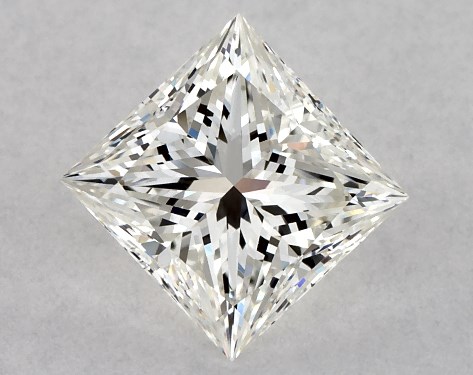 GIA 1.00 Carat H-VS2 Ideal Cut Princess Diamond