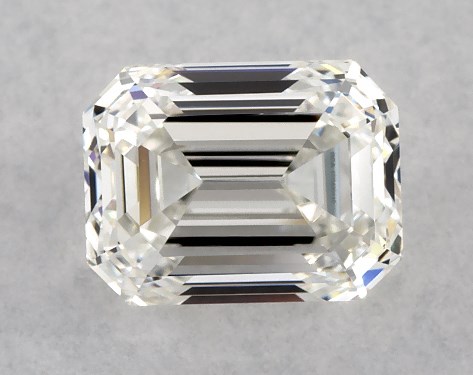 GIA 1.00 Carat H-VVS2 Very Good Cut Emerald Diamond