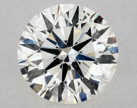 GIA 0.50 Carat J-SI2 Excellent Cut Round Diamond