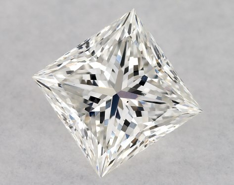 GIA 0.54 Carat H-VS2 Ideal Cut Princess Diamond