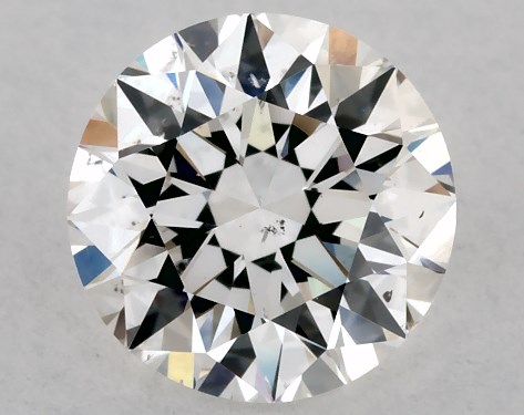 GIA 1.00 Carat H-SI2 Excellent Cut Round Diamond