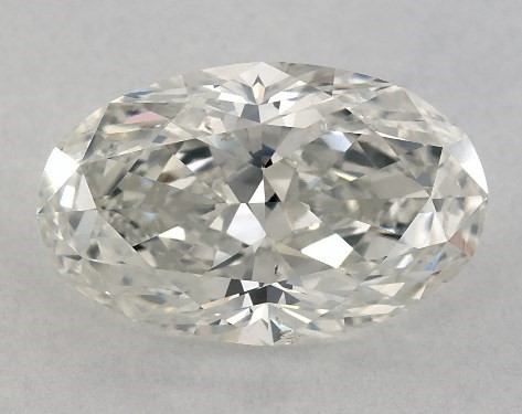 GIA 3.00 Carat H-SI2 Good Cut Oval Diamond