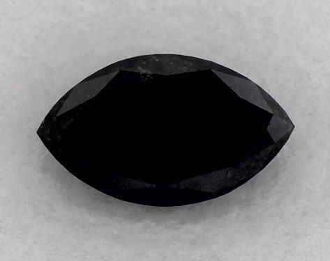 GIA 0.44 Carat Fancy Black-CO Marquise Cut Diamond