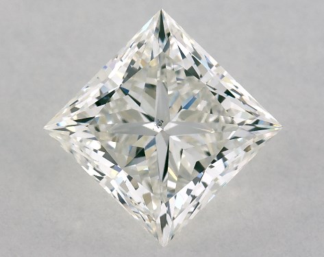 GIA 1.01 Carat H-VS2 Ideal Cut Princess Diamond