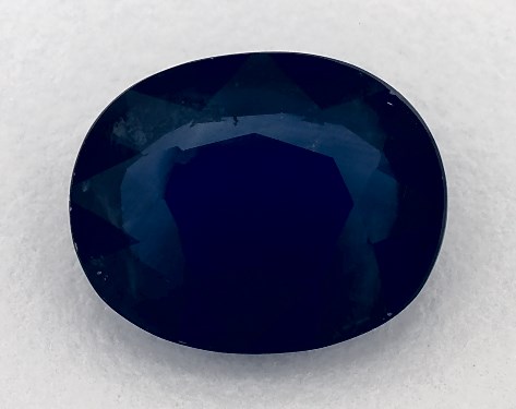 2.74 Carat Oval Natural Blue Sapphire