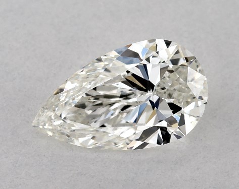 GIA 0.40 Carat H-SI1 Ideal Cut Pear Diamond