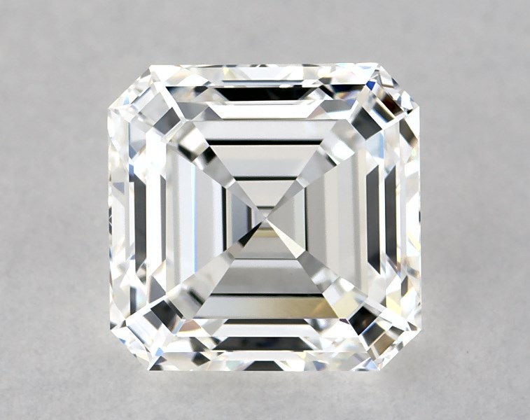 1.72 carat asscher diamond, E VVS2