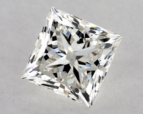 GIA 1.00 Carat H-VS2 Ideal Cut Princess Diamond