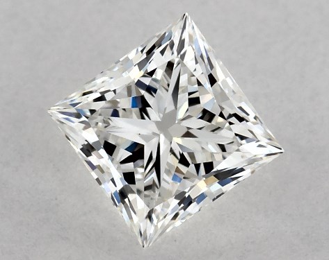 GIA 0.50 Carat H-VS1 Ideal Cut Princess Diamond
