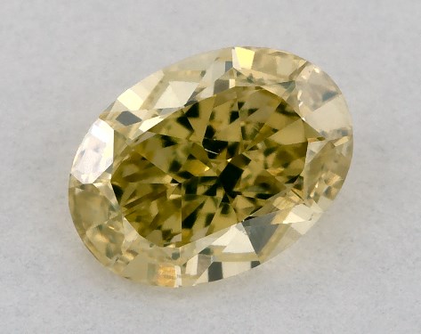 GIA 0.57 Carat Fancy Intense Yellow-VS2 Oval Cut Diamond