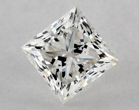 GIA 1.00 Carat G-VS2 Very Good Cut Princess Diamond