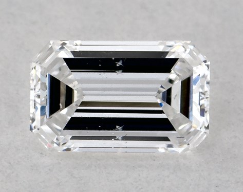 GIA 0.31 Carat D-SI2 Good Cut Emerald Diamond