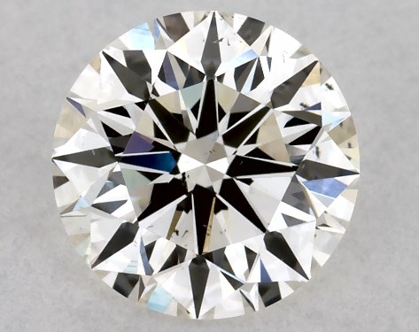 GIA 0.84 Carat H-SI1 Excellent Cut Round Diamond