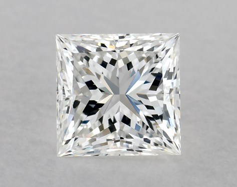 GIA 1.00 Carat G-VS1 Ideal Cut Princess Diamond