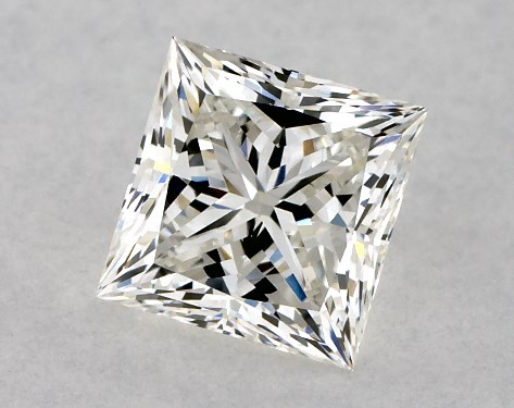 GIA 1.00 Carat H-VS1 Ideal Cut Princess Diamond