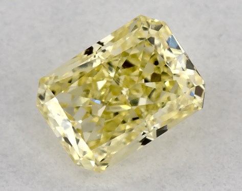 GIA 0.40 Carat Fancy Intense Yellow-VVS2 Radiant Cut Diamond