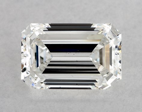 GIA 0.75 Carat F-SI1 Good Cut Emerald Diamond