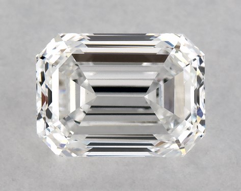 GIA 1.00 Carat D-VS1 Very Good Cut Emerald Diamond