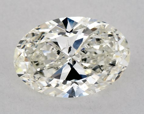 GIA 1.00 Carat K-SI2 Ideal Cut Oval Diamond