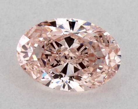 IGI 0.44 Carat Fancy Intense Pink-VVS2 Oval Cut Lab-Grown Diamond