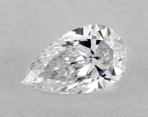 GIA 0.32 Carat D-SI1 Ideal Cut Pear Diamond