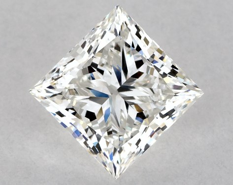 GIA 1.00 Carat H-VS1 Ideal Cut Princess Diamond