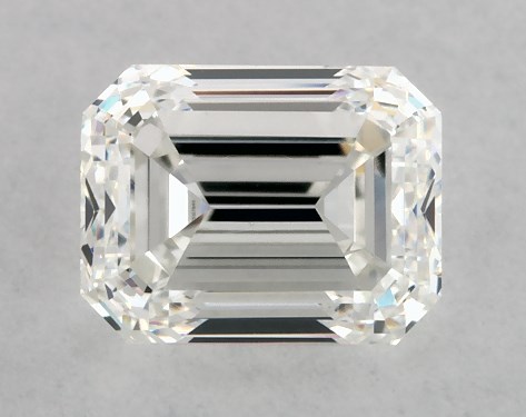 GIA 1.00 Carat H-VS1 Very Good Cut Emerald Diamond