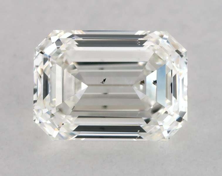 0.51 carat emerald diamond, I SI1