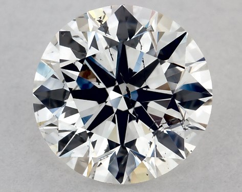 GIA 1.01 Carat H-SI2 Excellent Cut Round Diamond