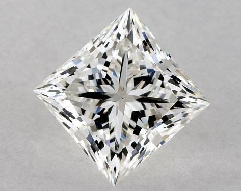 GIA 1.01 Carat H-VS2 Ideal Cut Princess Diamond