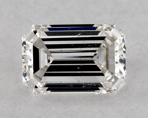GIA 0.50 Carat H-SI2 Good Cut Emerald Diamond