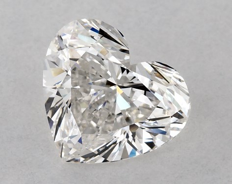 GIA 1.00 Carat F-VS1 Very Good Cut Heart Diamond