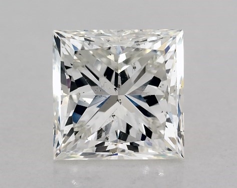 GIA 3.00 Carat I-SI2 Very Good Cut Princess Diamond