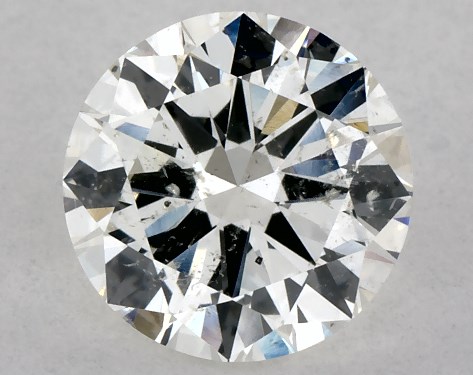 GIA 1.00 Carat H-SI2 Very Good Cut Round Diamond