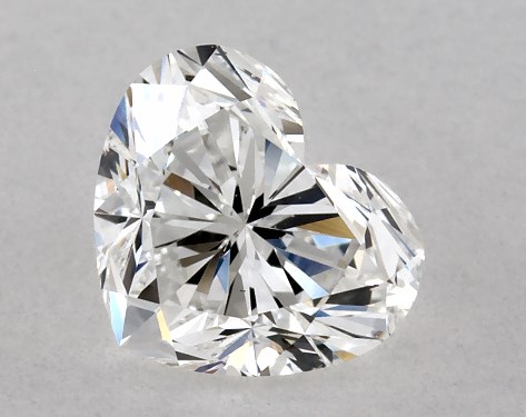 GIA 1.00 Carat D-VS2 Ideal Cut Heart Diamond