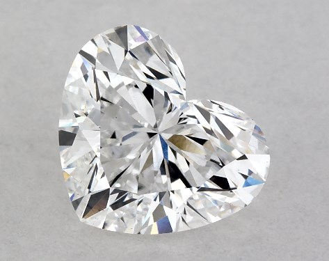 GIA 1.00 Carat D-VS2 Very Good Cut Heart Diamond