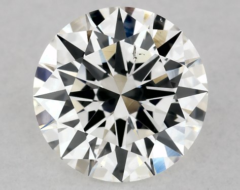 GIA 0.80 Carat H-SI1 Excellent Cut Round Diamond