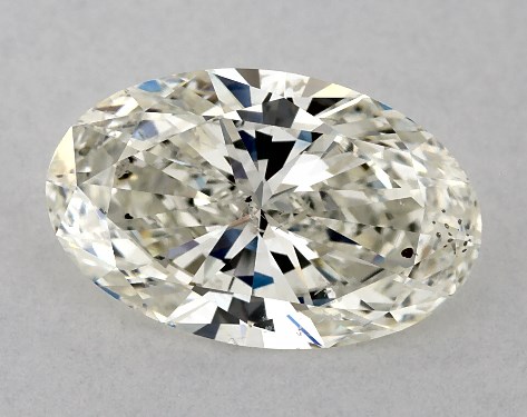 GIA 2.00 Carat K-SI2 Very Good Cut Oval Diamond